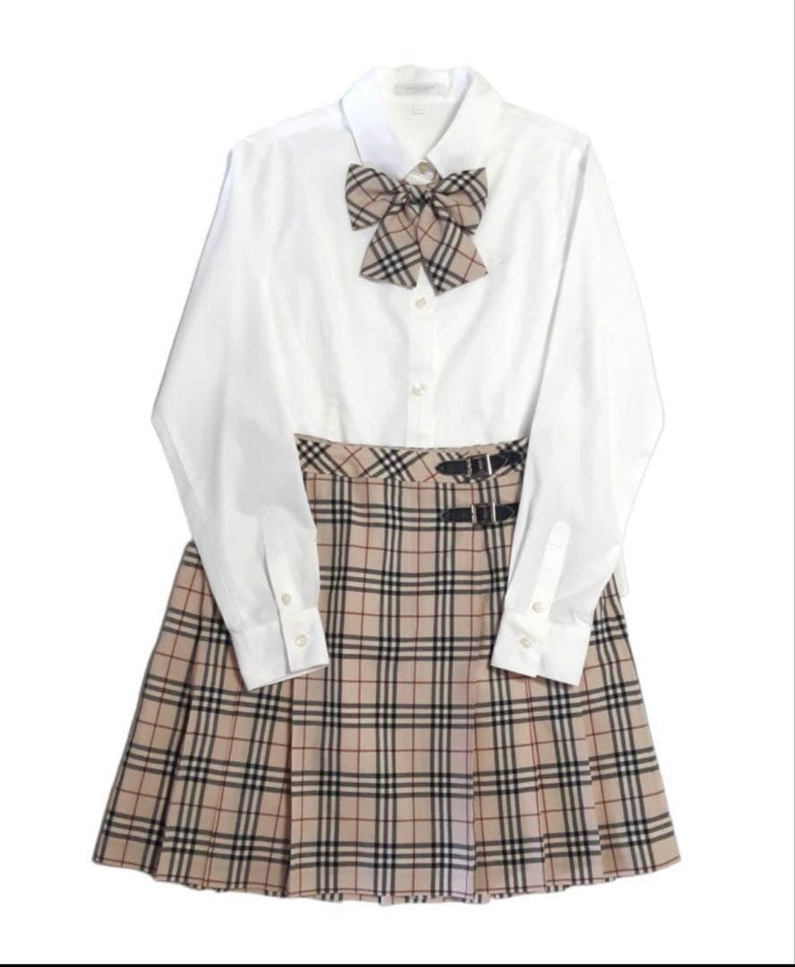 BURBERRY バーバリー エンブレムジャケット スカート ブラウス 卒業式