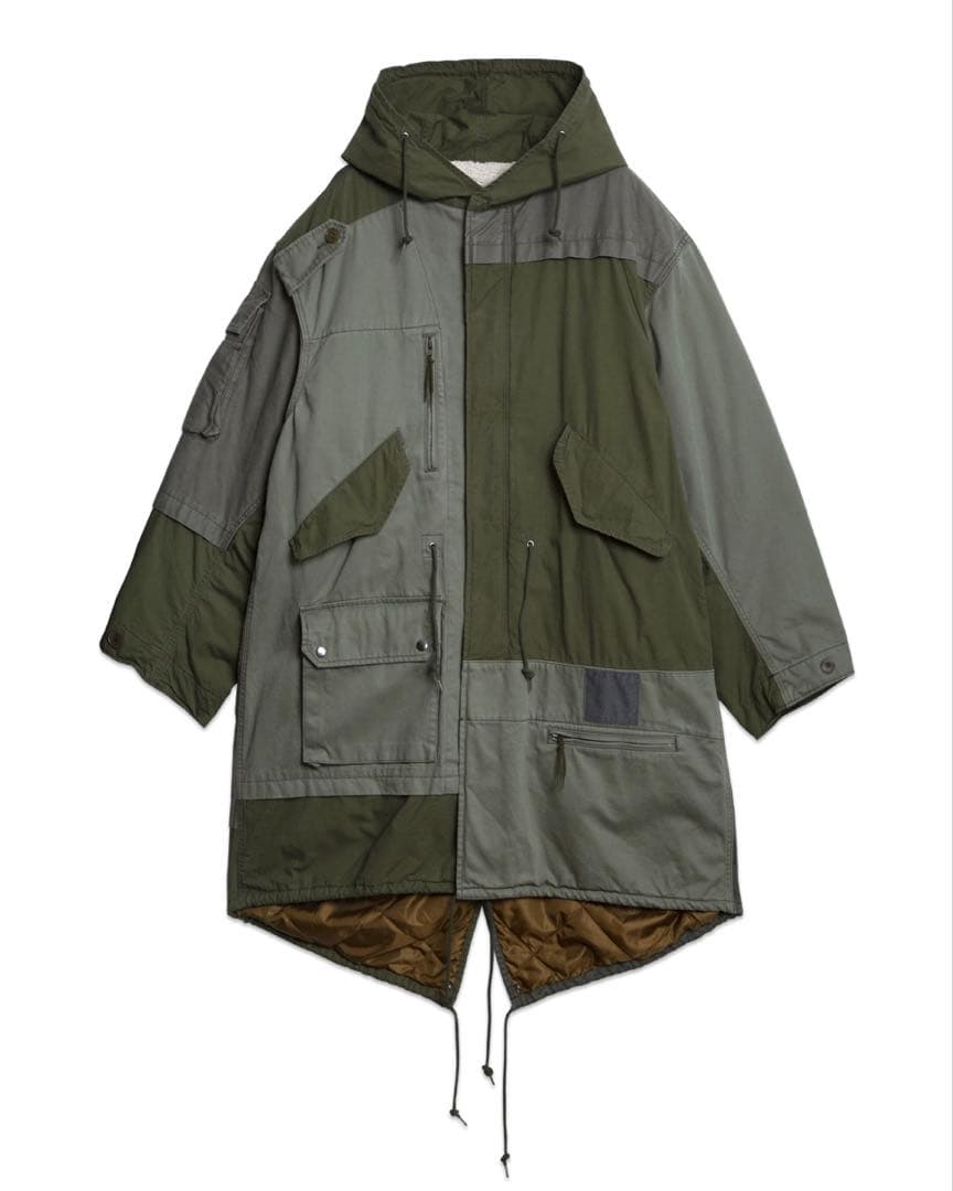 UNDERCOVER ISM アンダーカバーイズム 解体モッズコート 3カーキ