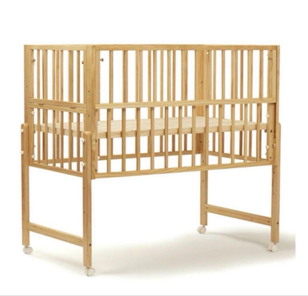 ベビーベッド トール　Wオープン　大和屋 ナチュラル yamatoya