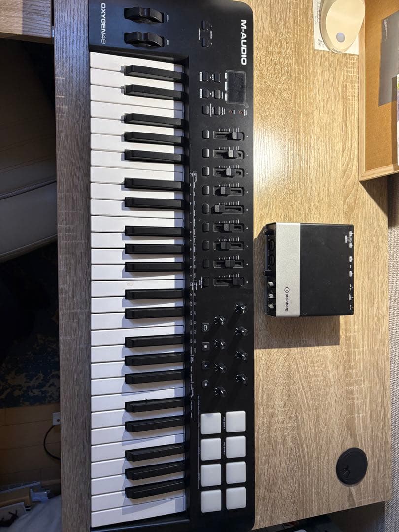 【横浜手渡可】DTMセット　インターフェイス & midiキーボード 49鍵