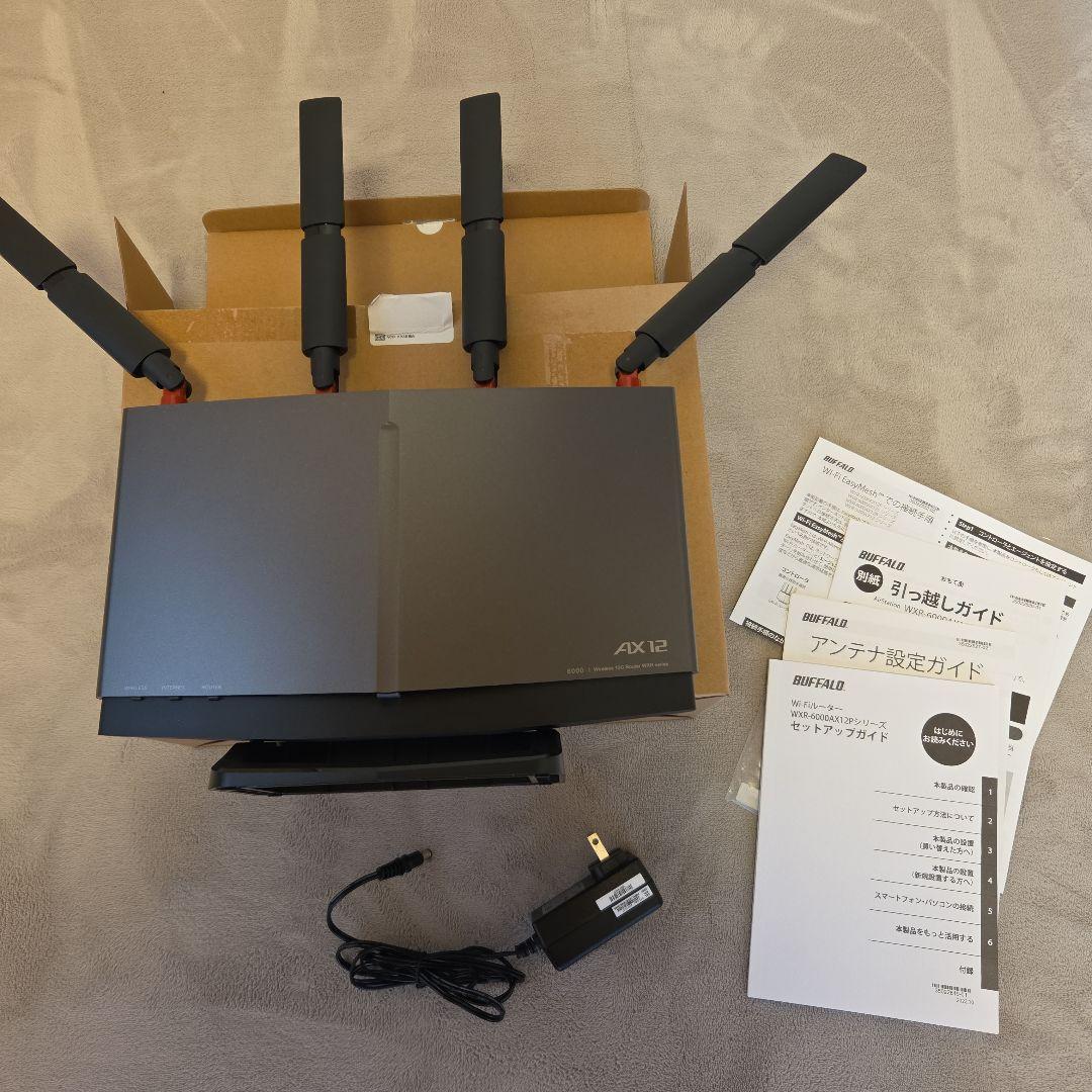 Buffalo WXR-6000AX12P/N 無線LANルーター