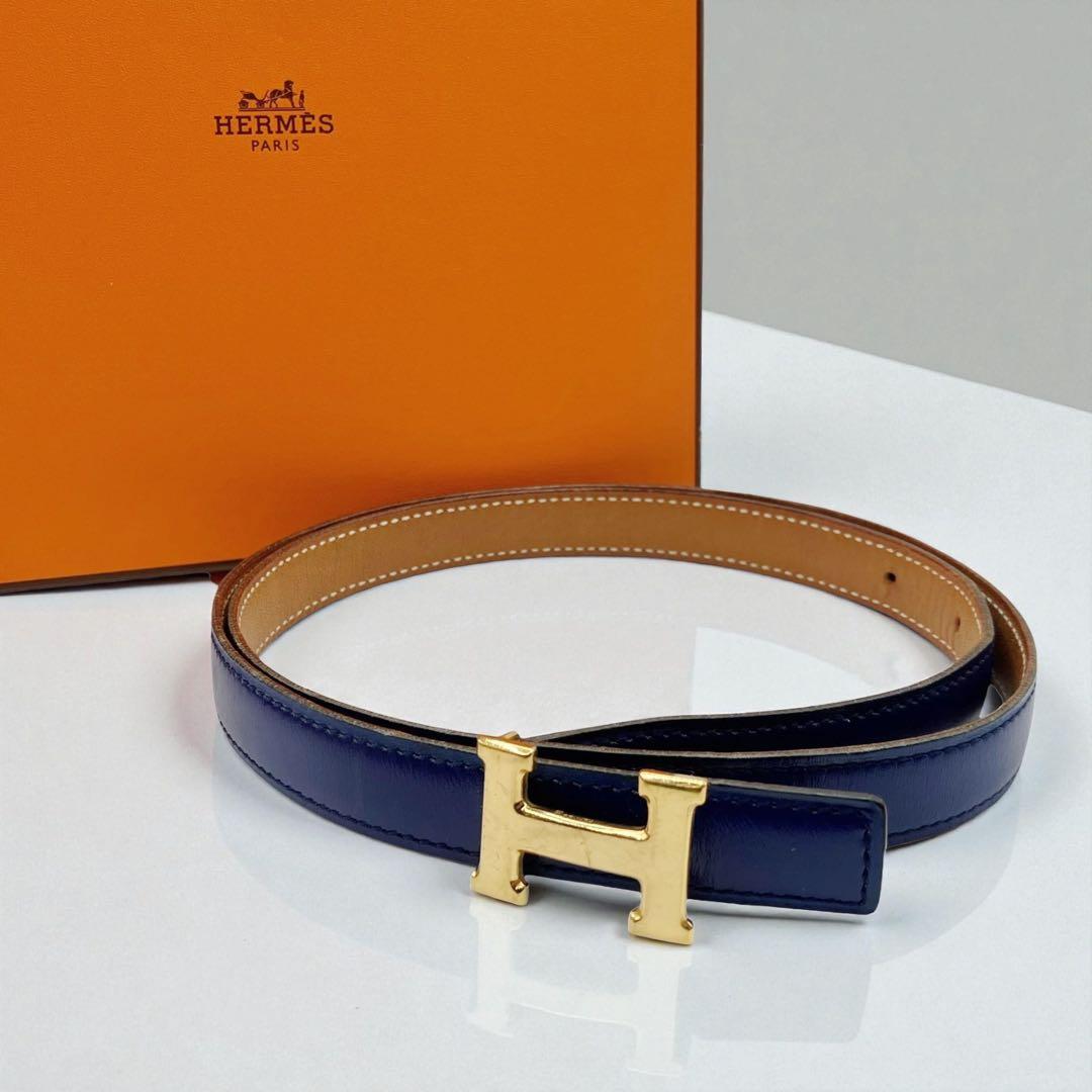 ⭐️良品⭐️ エルメス ミニ コンスタンス Hベルト 74 ネイビー