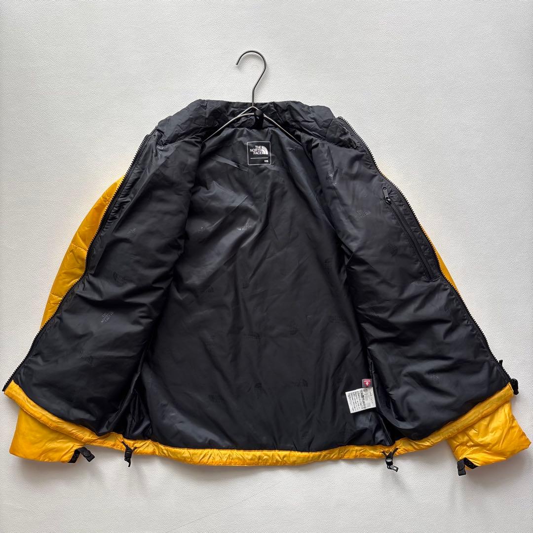 02140-4 ノースフェイス　スノボウェア　ダウンジャケット　イエロー