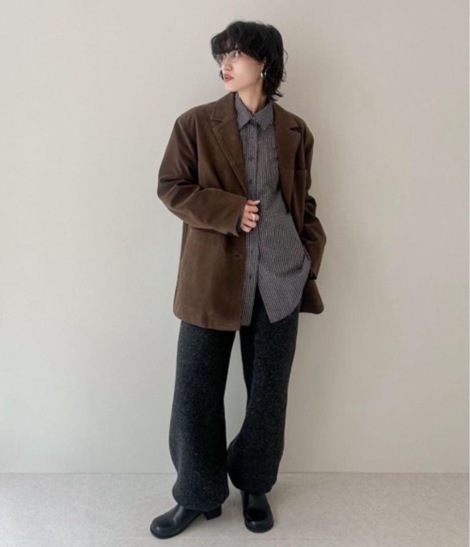 【anuke】Eco Suede Jacket 38