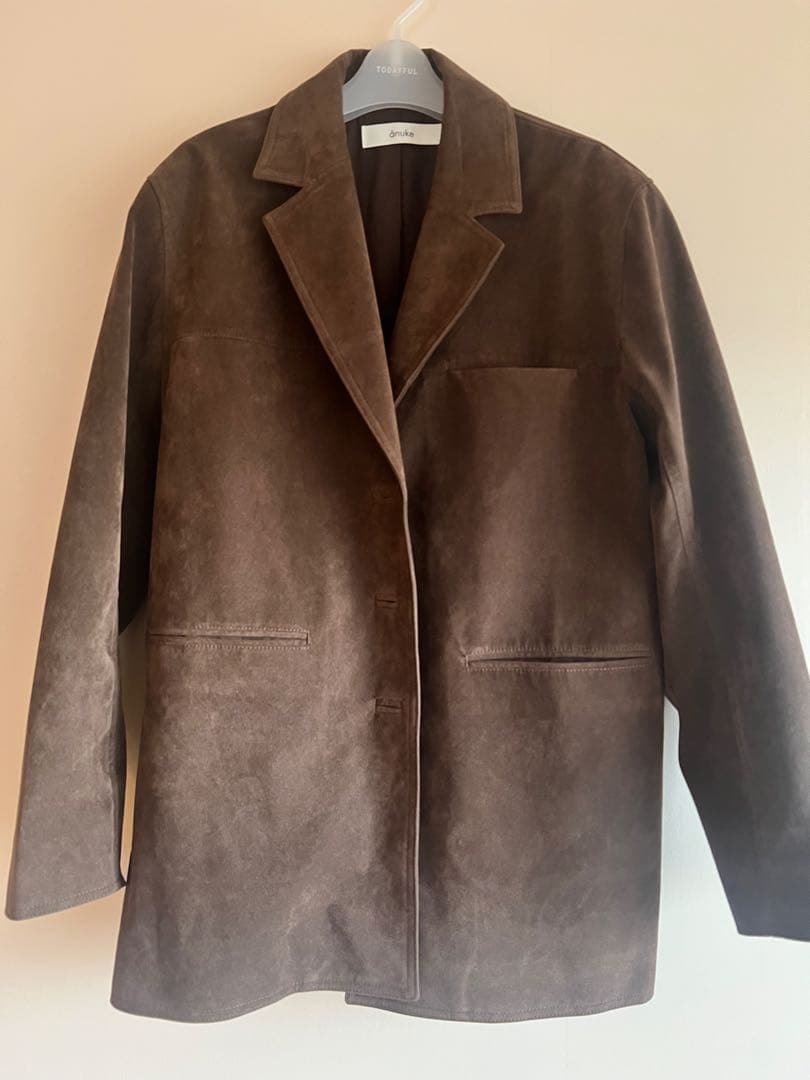 【anuke】Eco Suede Jacket 38