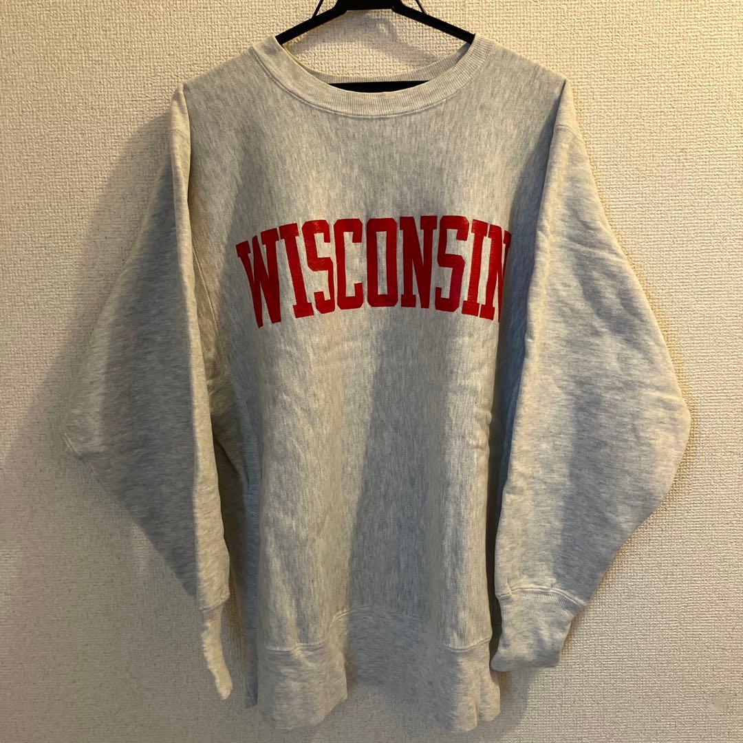 WISCONSIN USA製 リバースウィーブ スウェット チャンピオンL