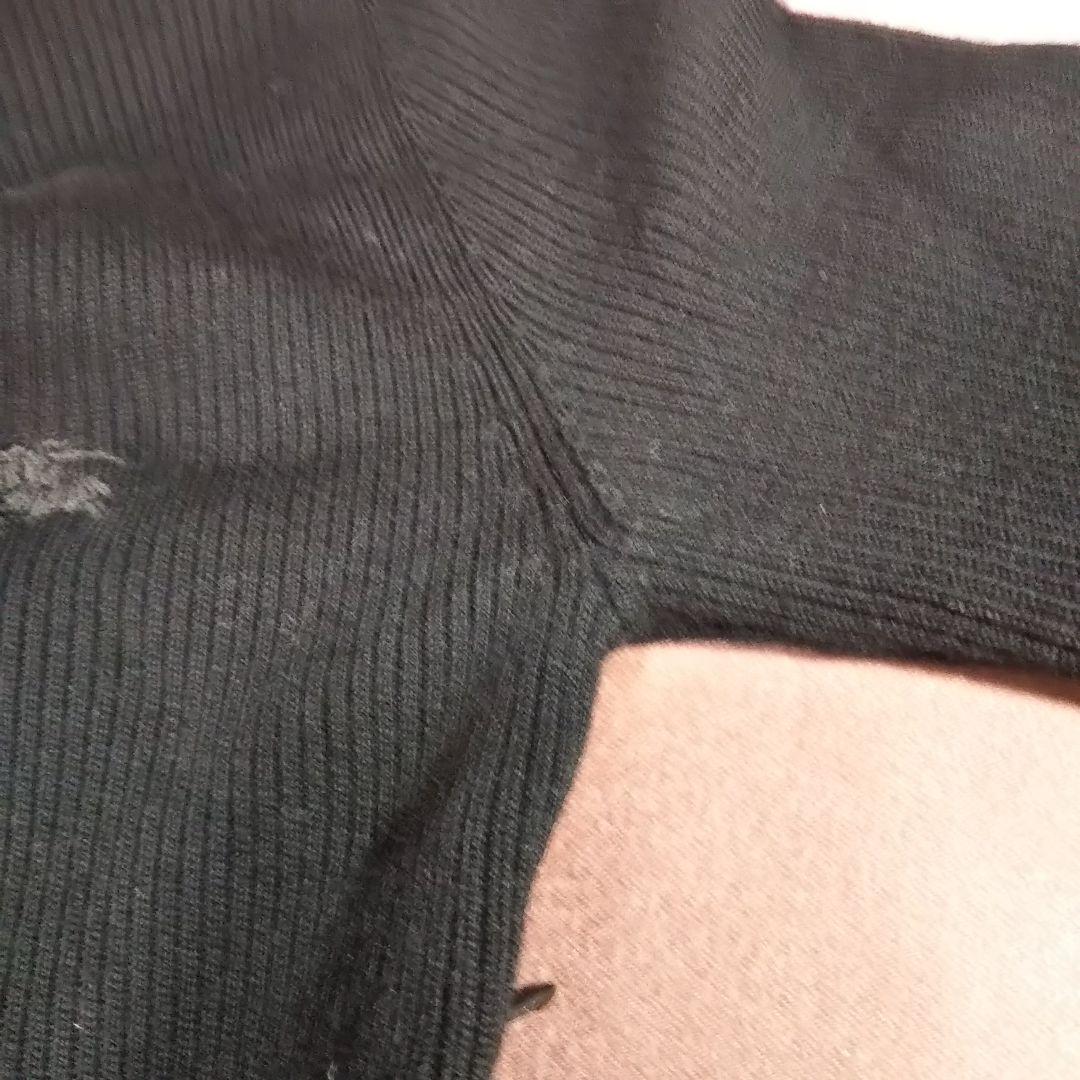 バーバリーブルーレーベル リブニットチェックスカートワンピース