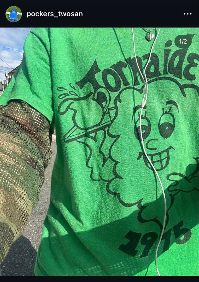 迷彩柄 メッシュロンT ポーカーズつかさ