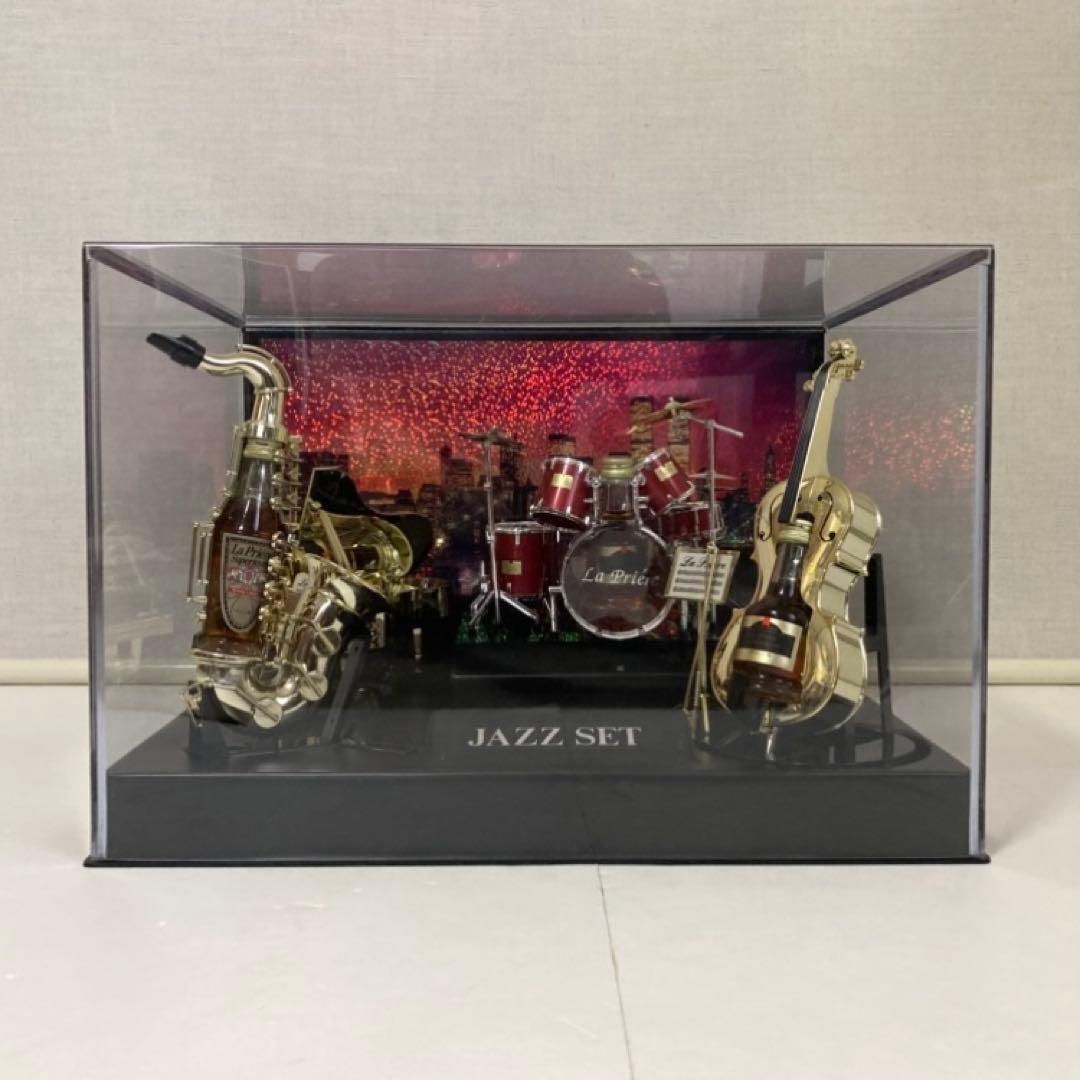 ジャズセット ミニボトル バンド 楽器 音楽 置物 オブジェ ケース レトロ