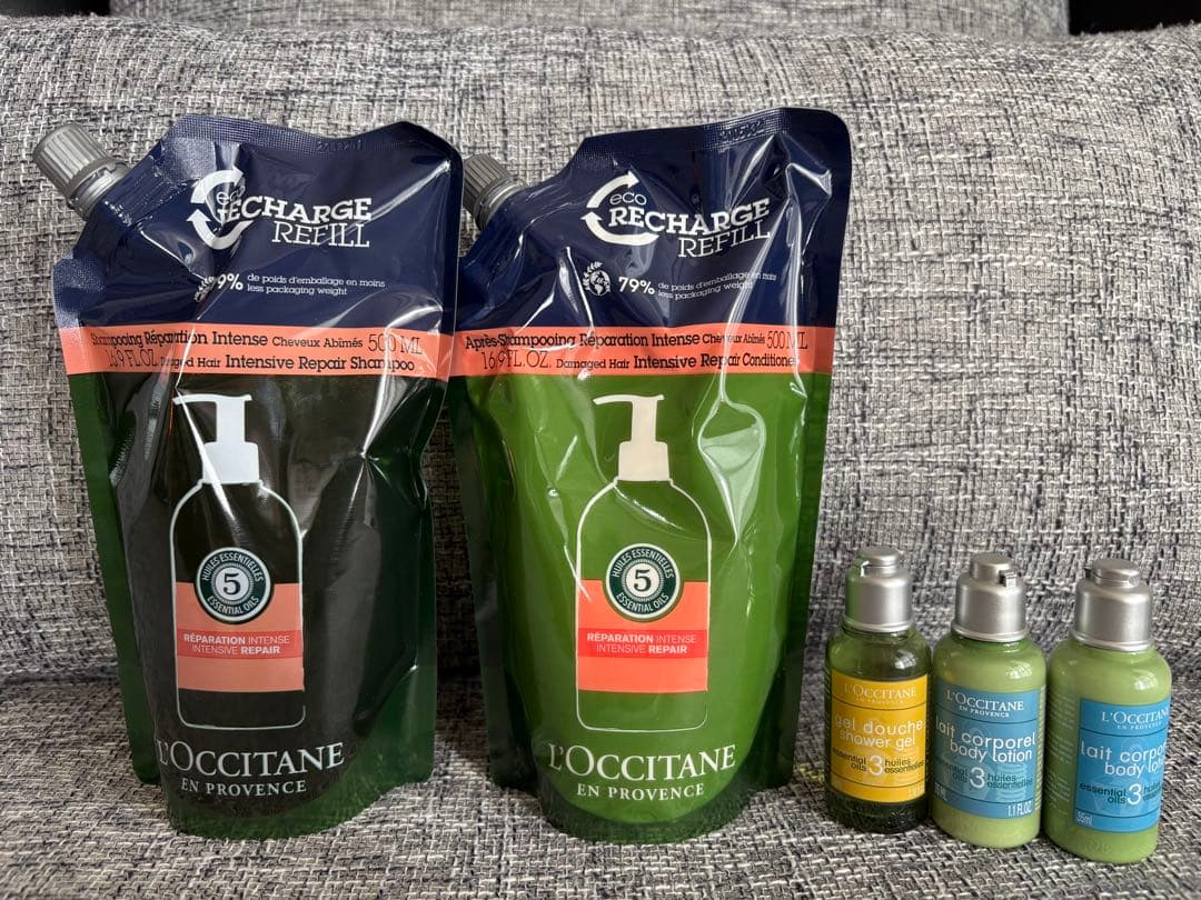 ロクシタン　シャンプー＆コンディショナー　詰め替え　500ml おまけつき