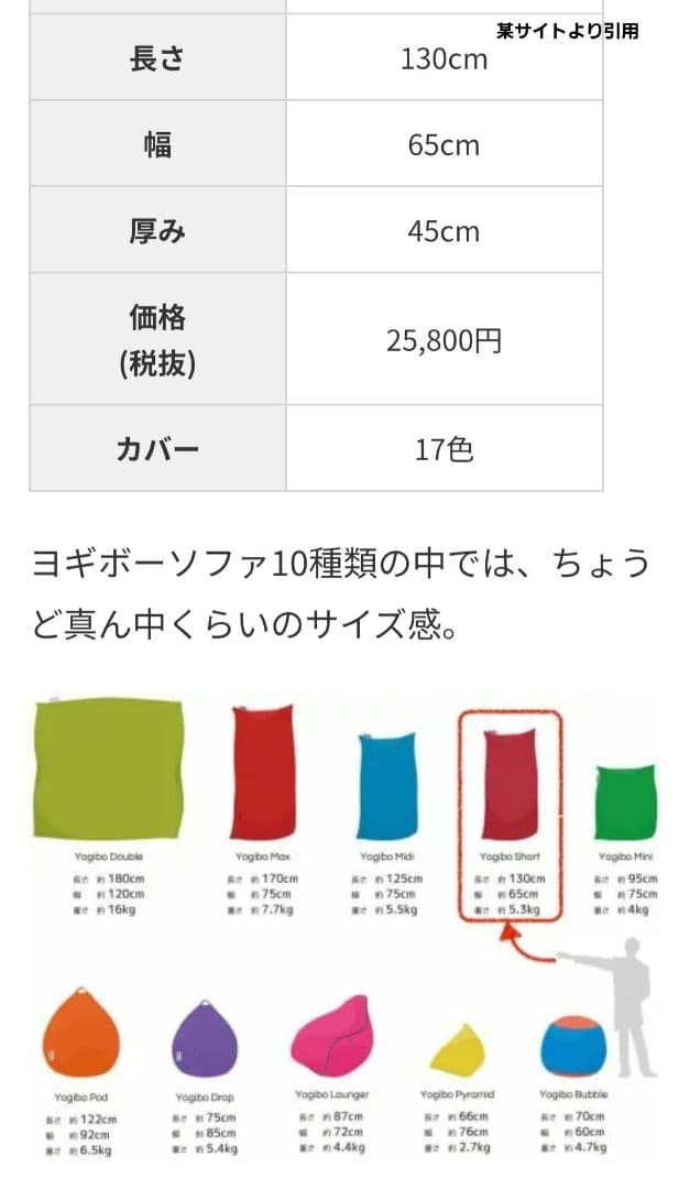 ★週末限定お値下げ★【メンテ済】Yogibo Short ラベンダー