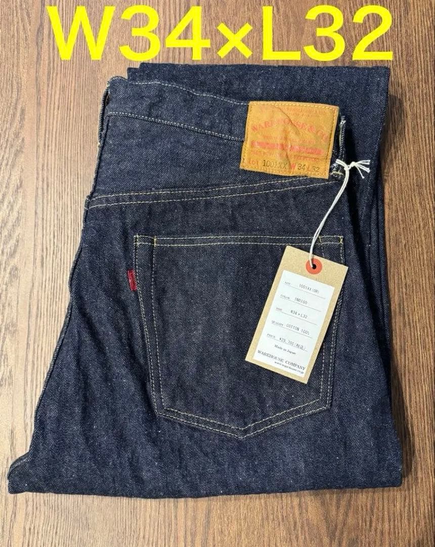 新品 WAREHOUSE 1001XX 13.5oz W34