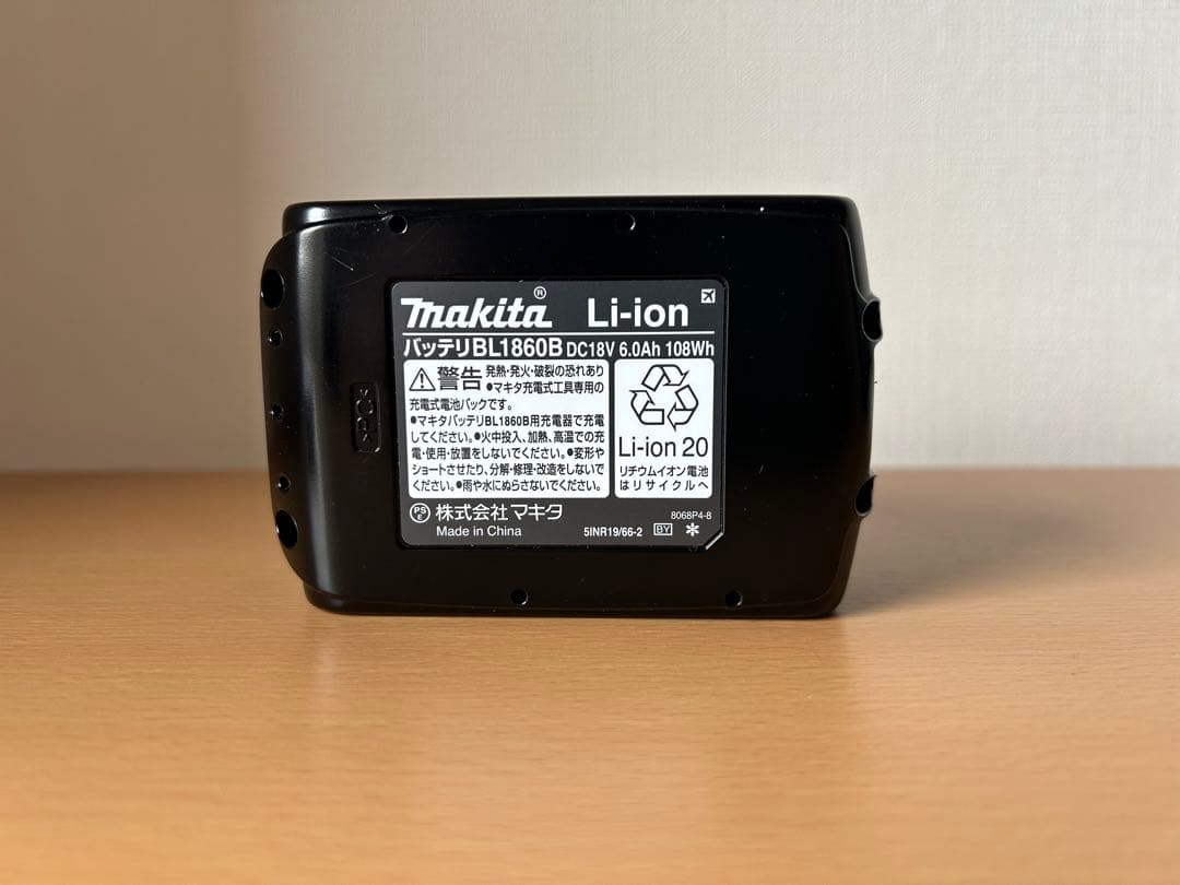 マキタ 18V リチウムイオンバッテリ BL1860B 6.0Ah 新品