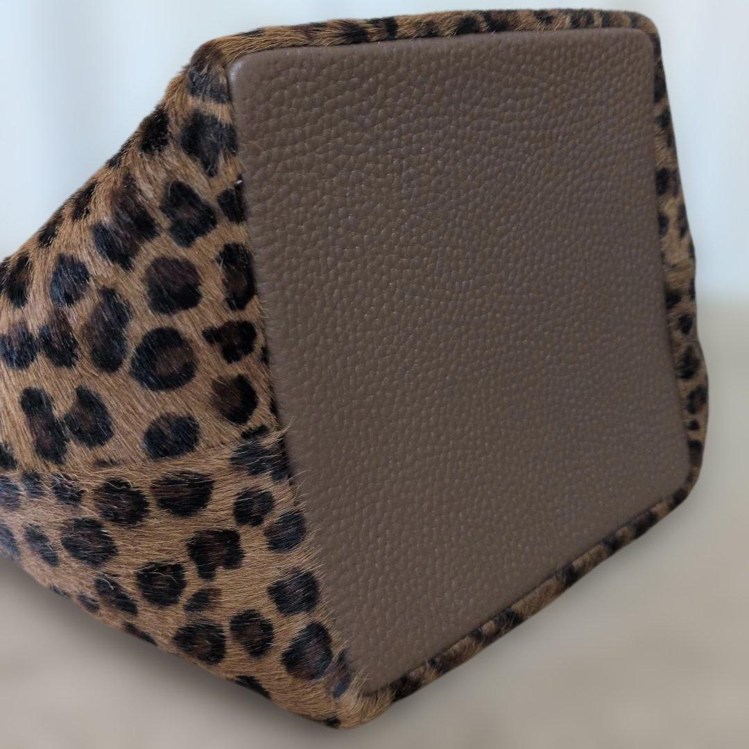 ch!iiibag 　ヘアハイドバスケット　レオパード柄