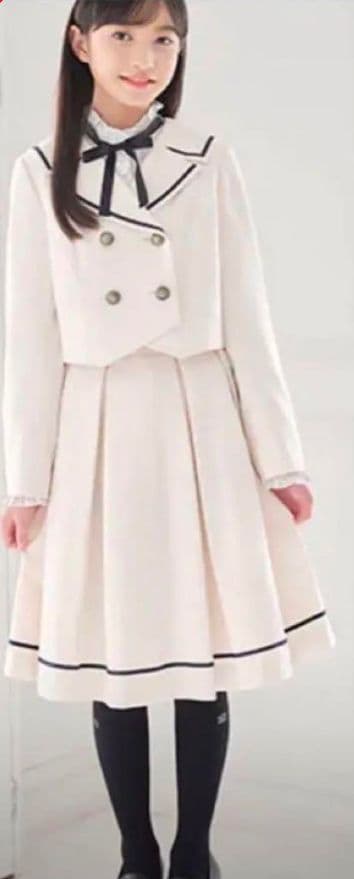 メゾピアノ　卒業式　卒服　セレモニー　フォーマル　ホワイト　160