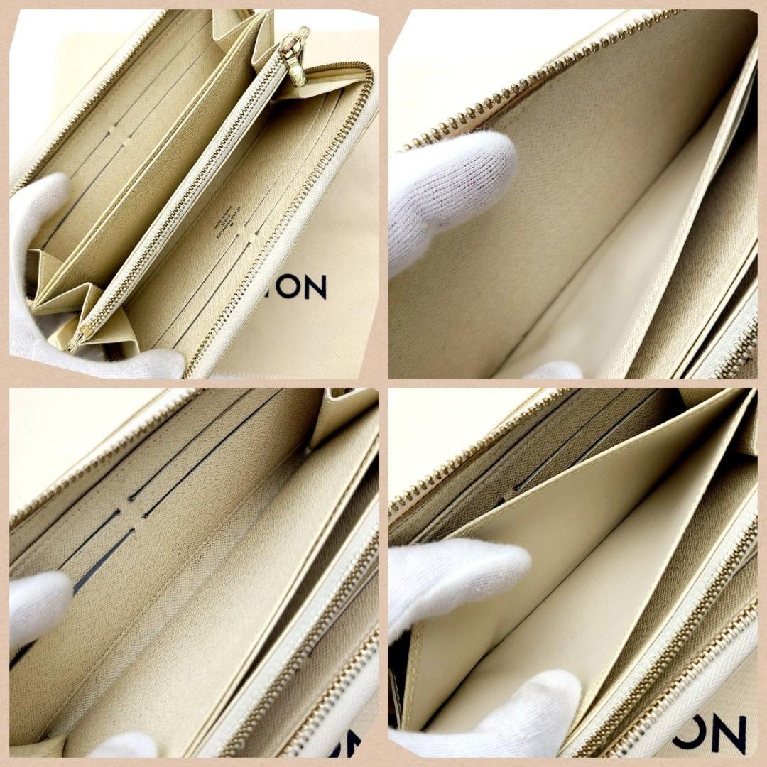 良品 ルイヴィトン 長財布 ジッピーウォレット ダミエアズール N41660