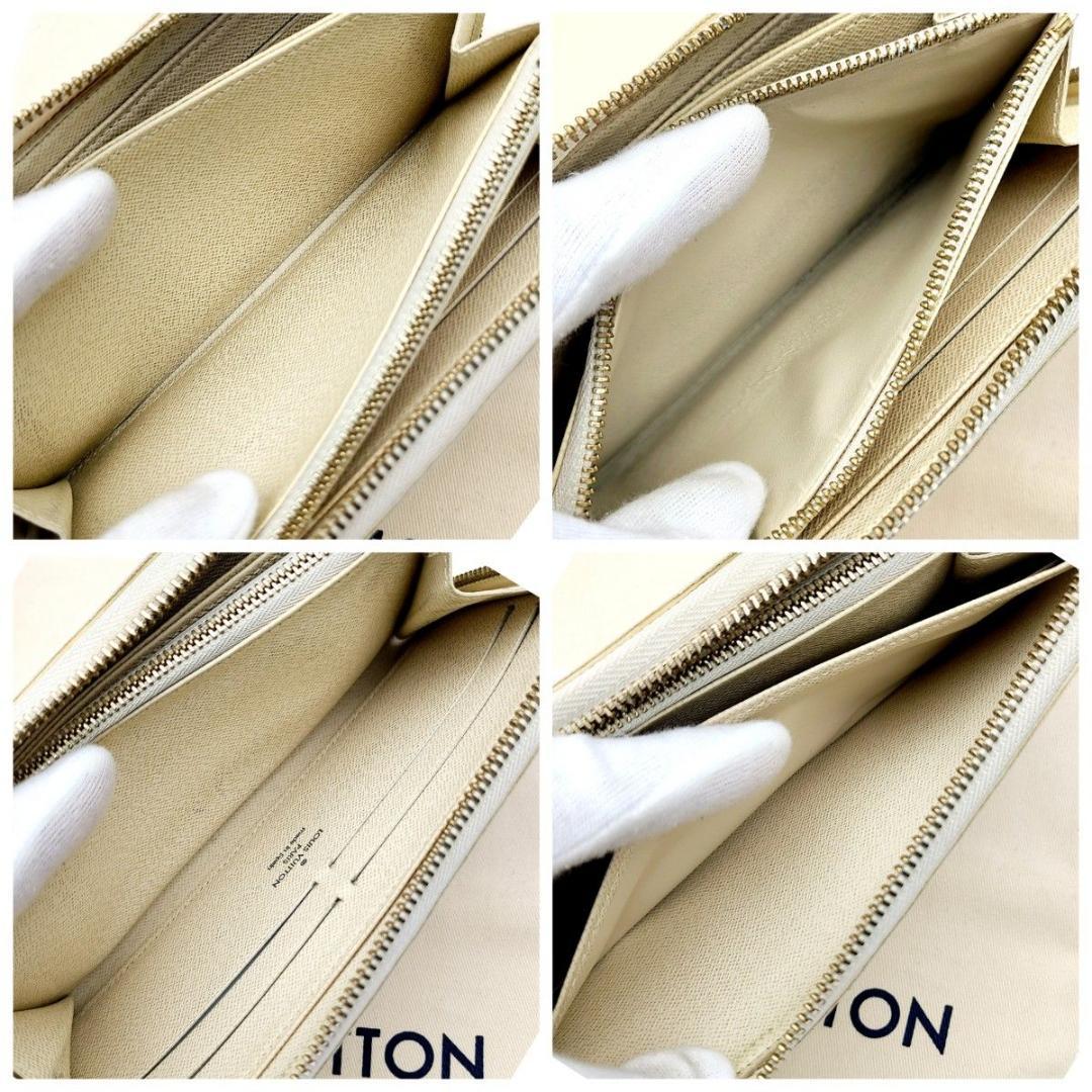 良品 ルイヴィトン 長財布 ジッピーウォレット ダミエアズール N41660