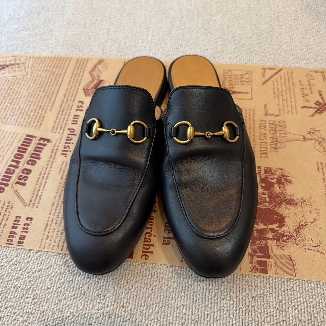 ブラック ローファー ミュール 37