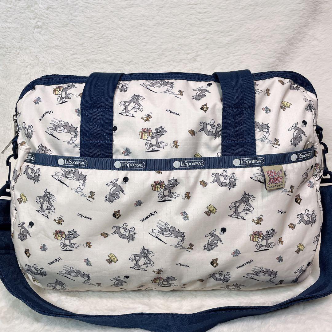【超希少】LeSportsac トムとジェリー コラボ ボストンバッグ 大容量