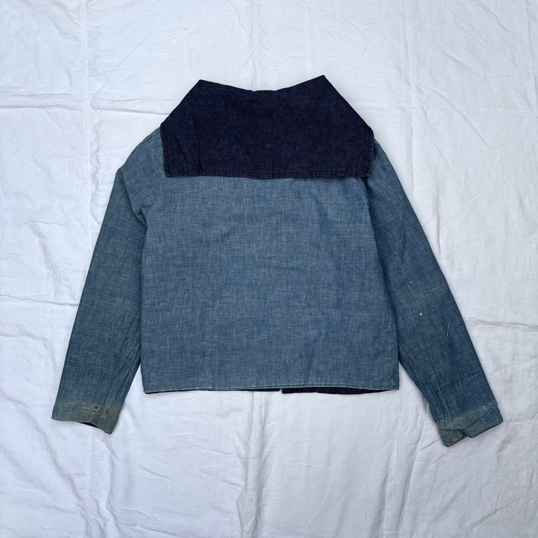 50sリバーシブル デニム セーラージャケット シャンブレー　talon