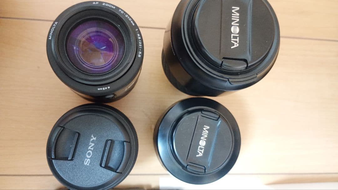 カメラ引退品　SONYα65　レンズ4本＋バッテリー、その他セット