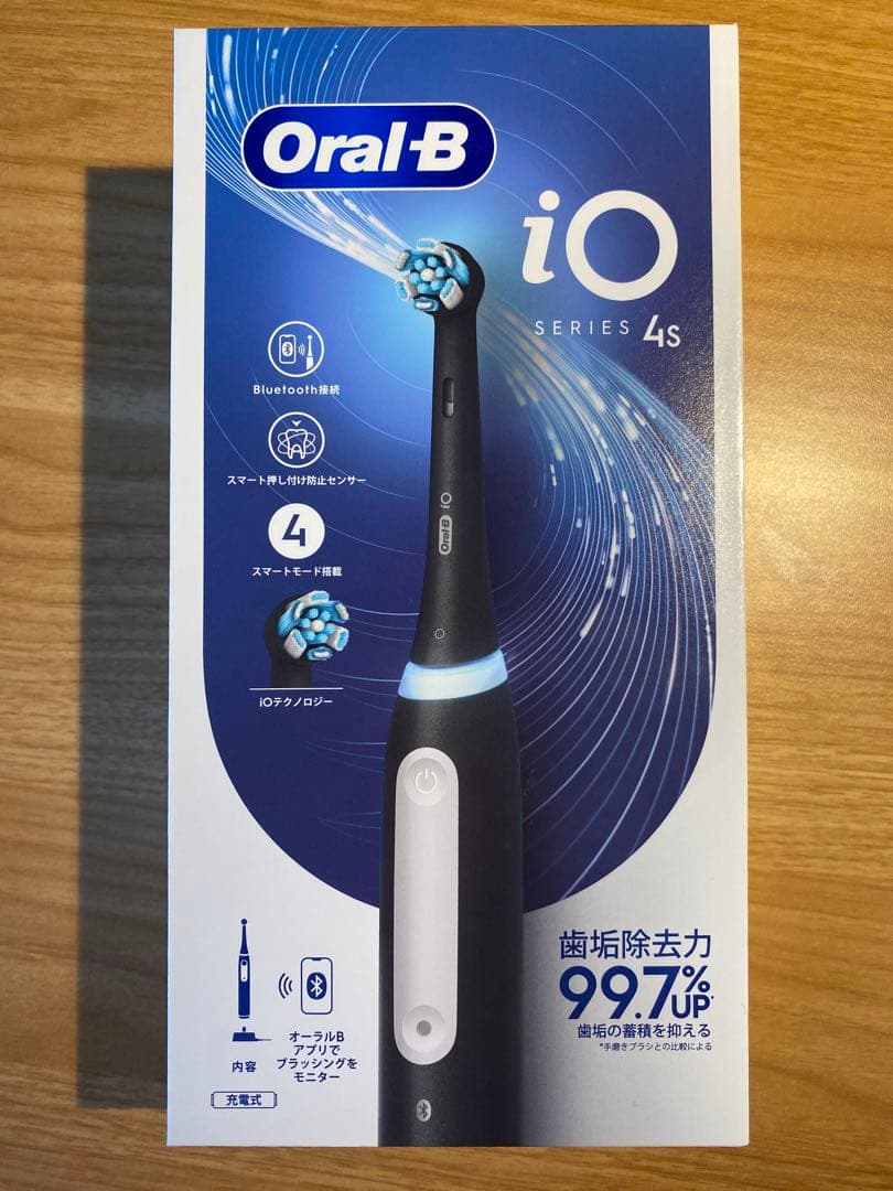 【新品未使用品】ブラウン 電動歯ブラシ オーラルB iO4S マットブラック 黒