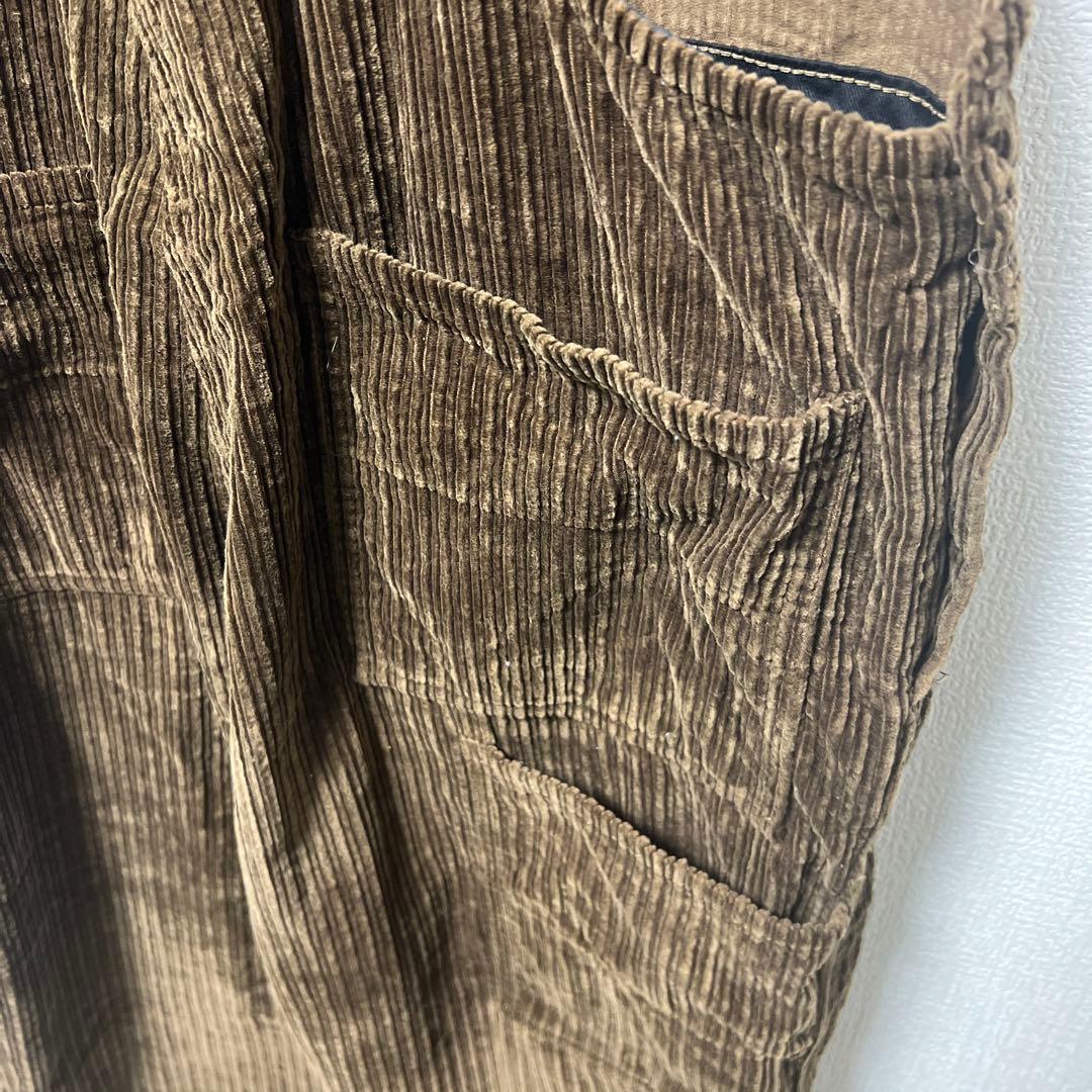 BLACK SIGN ブラックサイン　ランダムコーデュロイオーバーオール