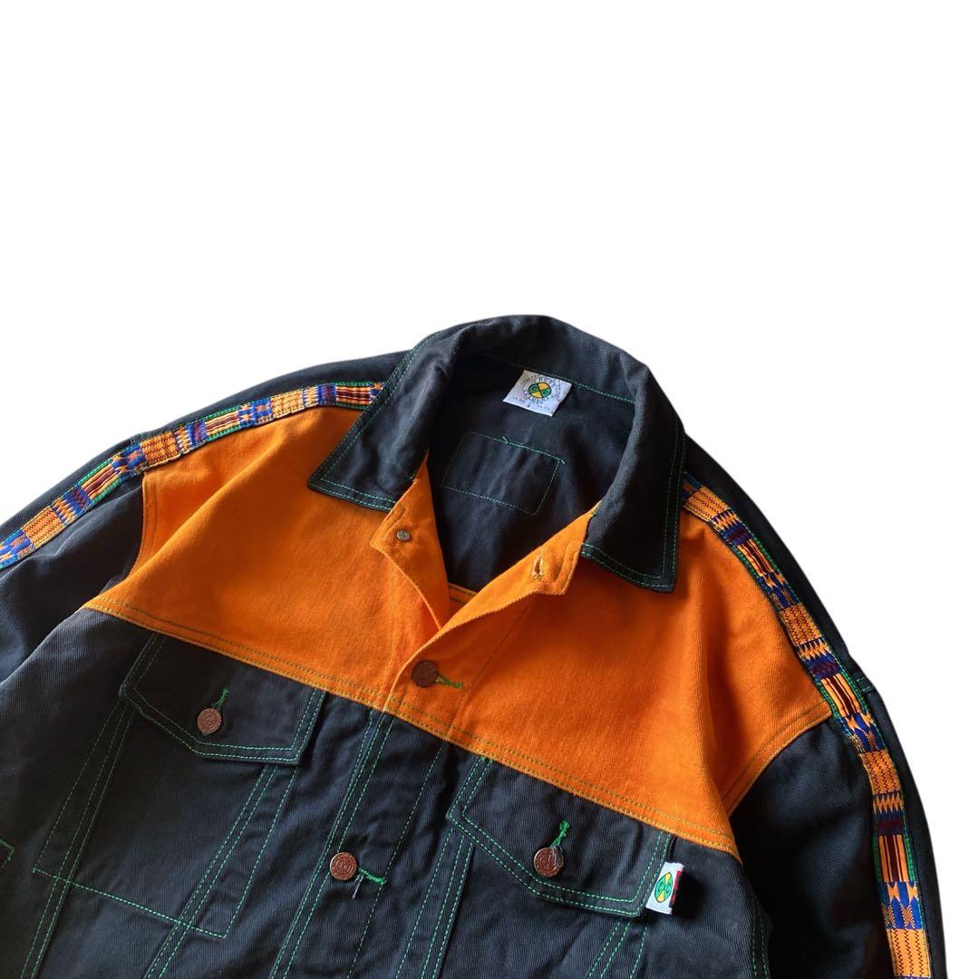 初期 90s USA製 CROSS COLOURS デニムトラッカージャケット