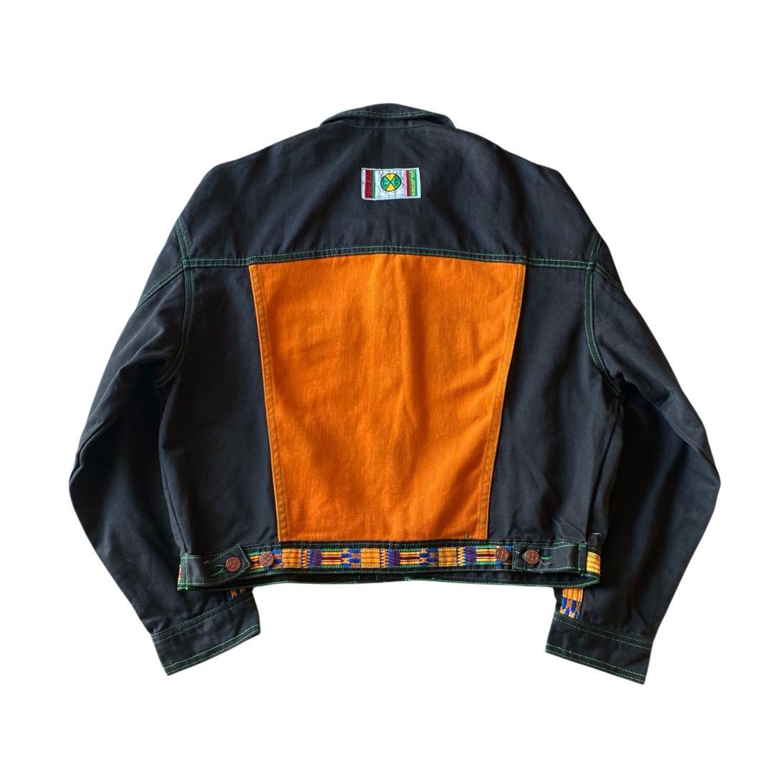 初期 90s USA製 CROSS COLOURS デニムトラッカージャケット