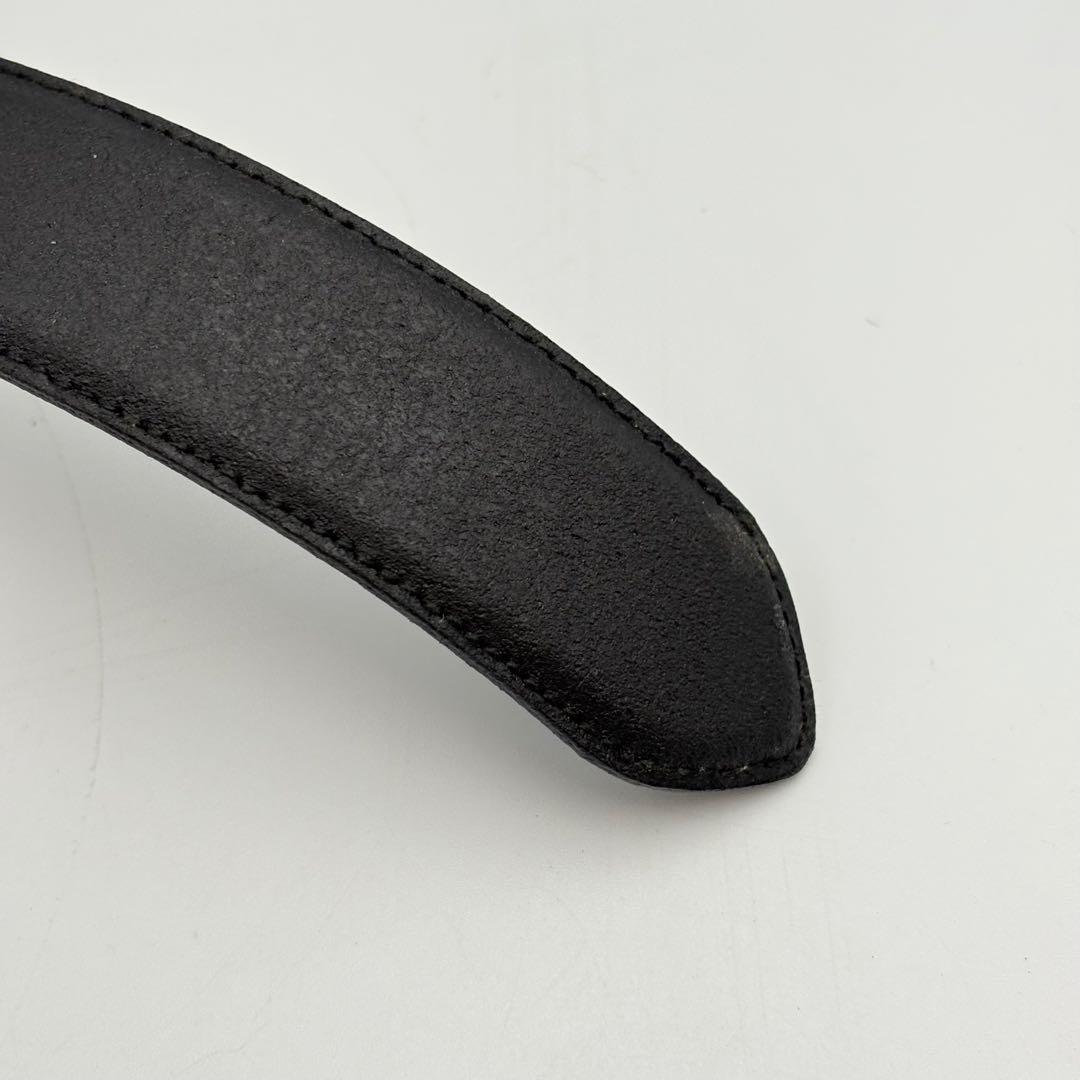 フェンディ ベルト ユニセックス レザー ブラック ロゴ 0904-S6790t