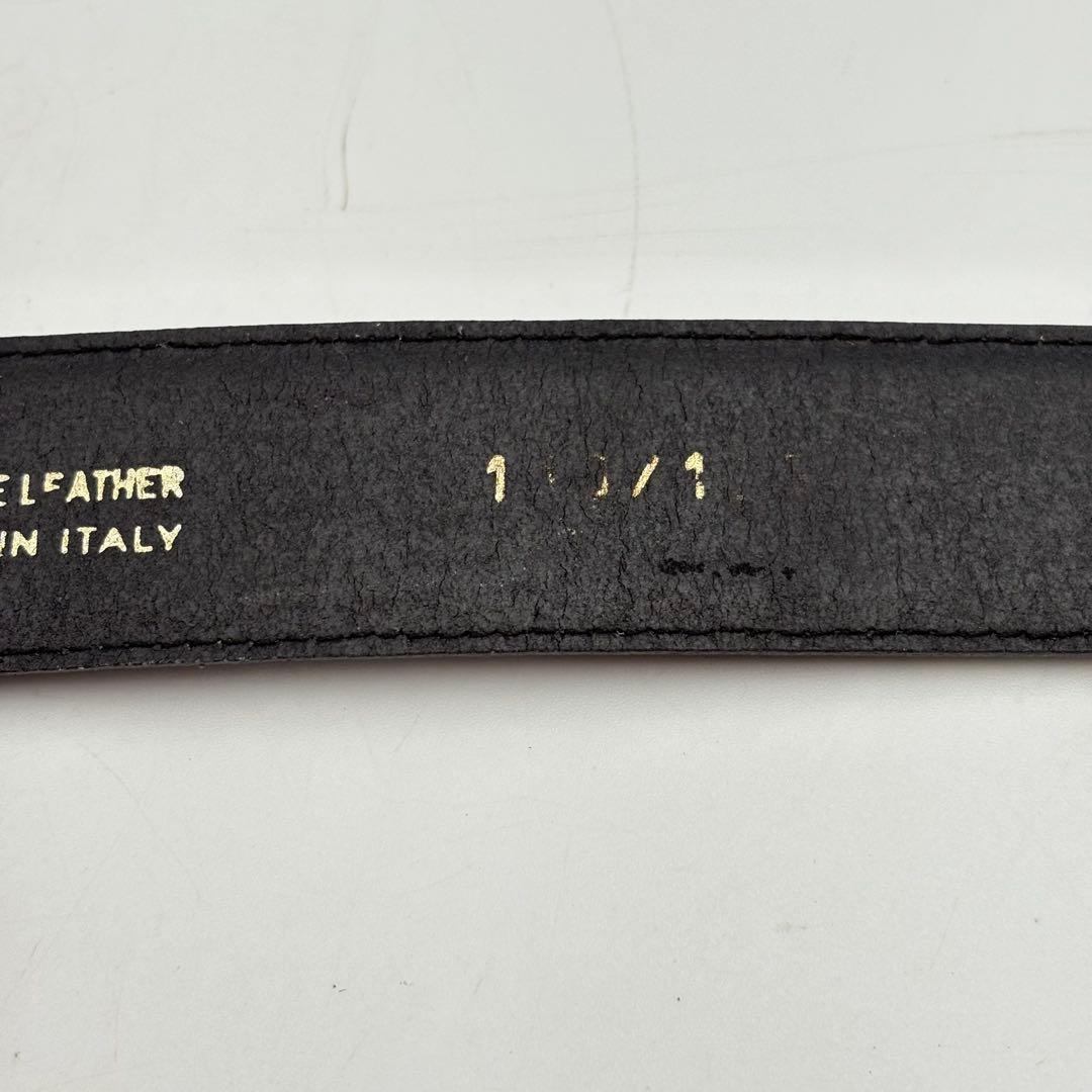 フェンディ ベルト ユニセックス レザー ブラック ロゴ 0904-S6790t