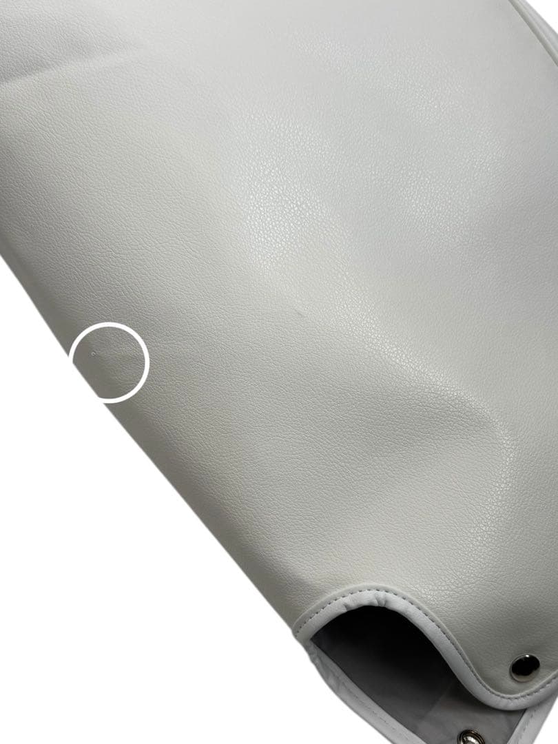 未使用 オリマー キャディバッグ 白 レディース キルティング チェック 訳あり