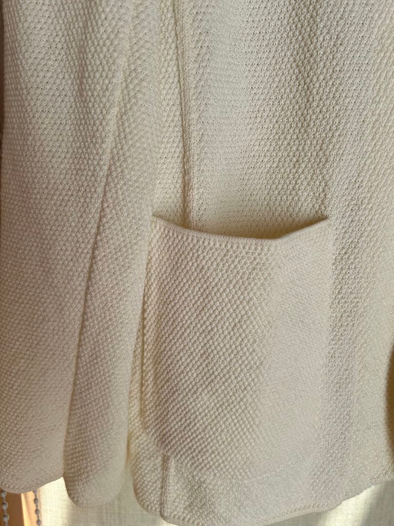 LARDINI アイボリー テーラードジャケット