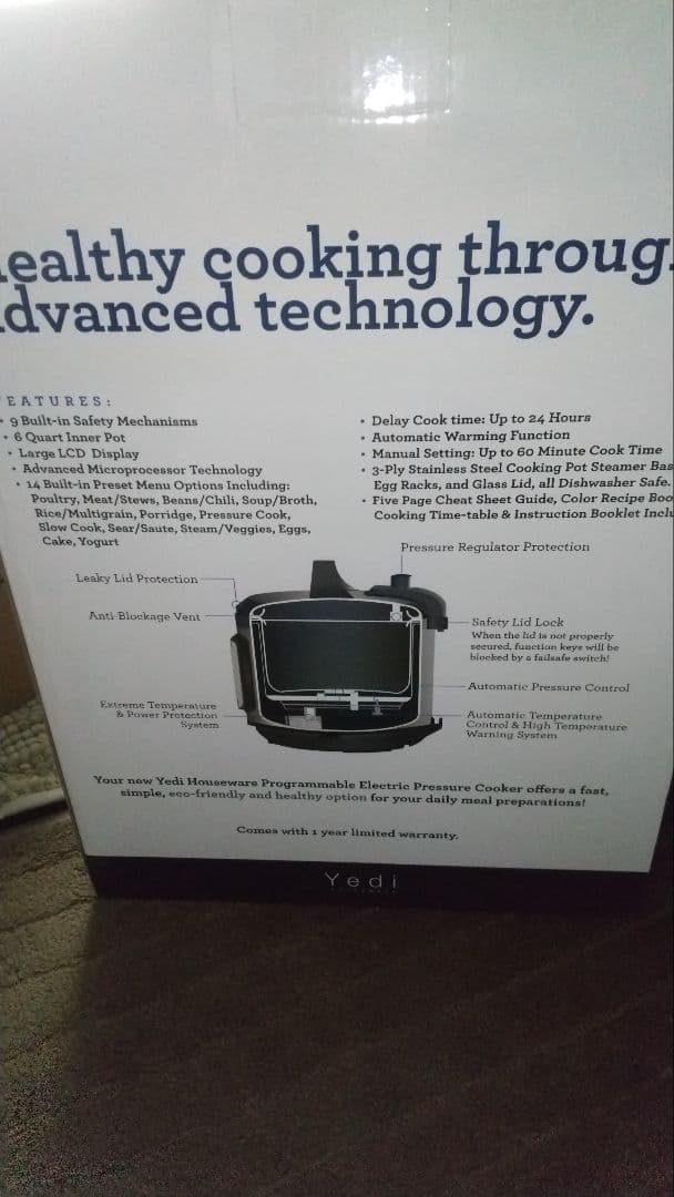 新品!ステンレス電気圧力鍋８L