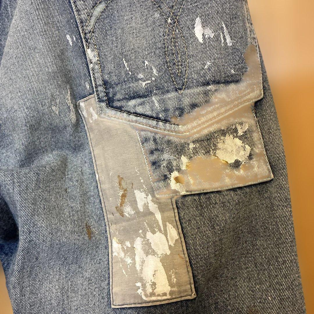 glamb アンプラグドアトリエワイドデニム S ブルー　ワイドデニム