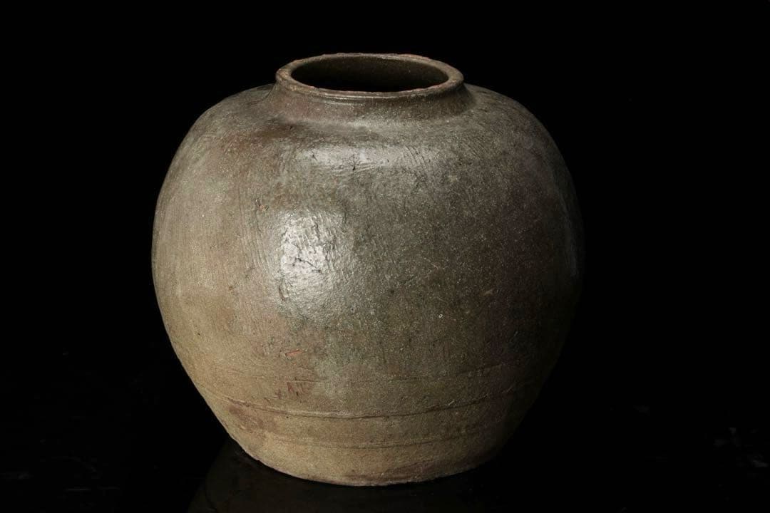 時代 古備前 自然釉 信楽 大壺 41cm 重さ15kg 花瓶 花器 古美術品