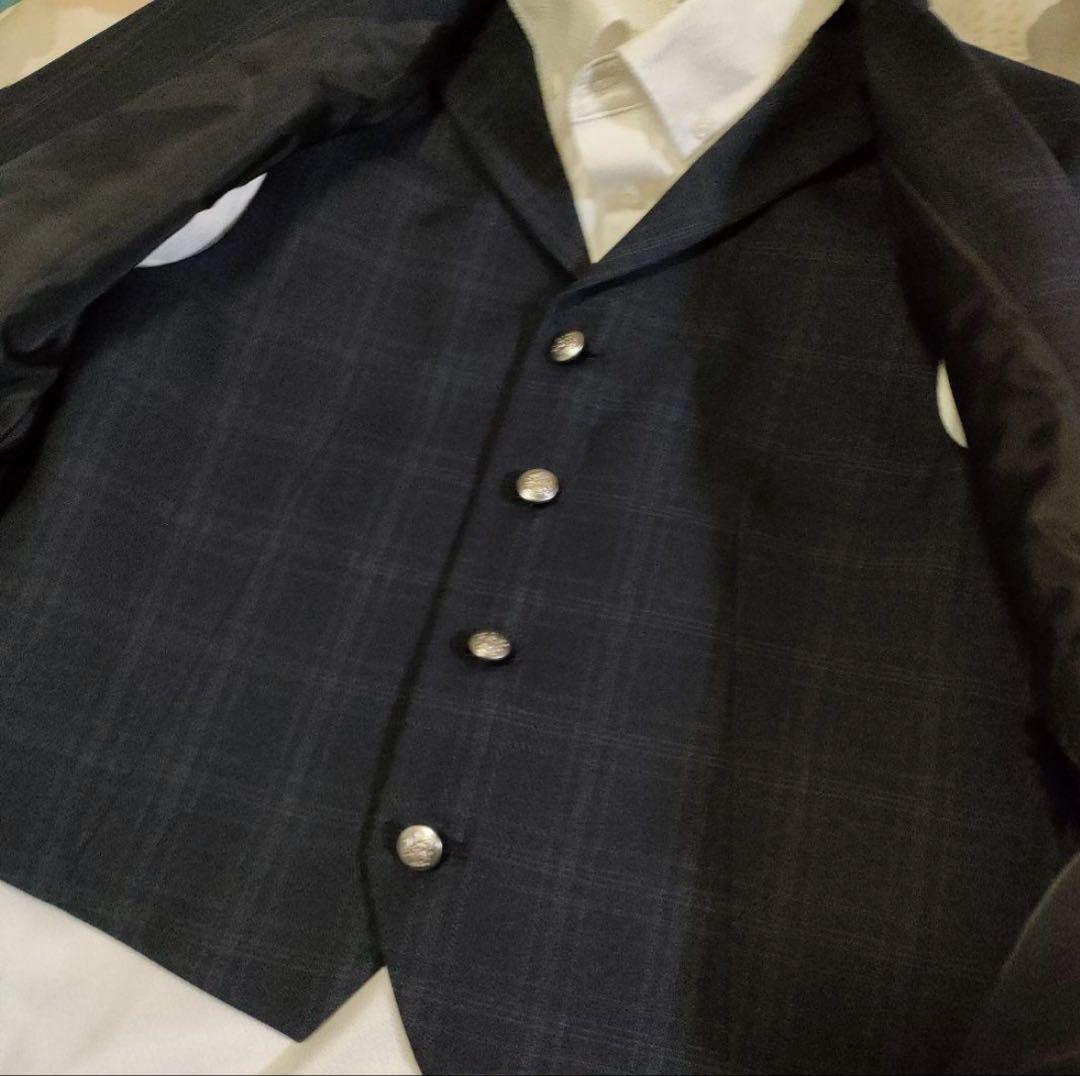 極美品　ワンダーファクトリー150 5点セット　スーツ フォーマル 卒業式　男子
