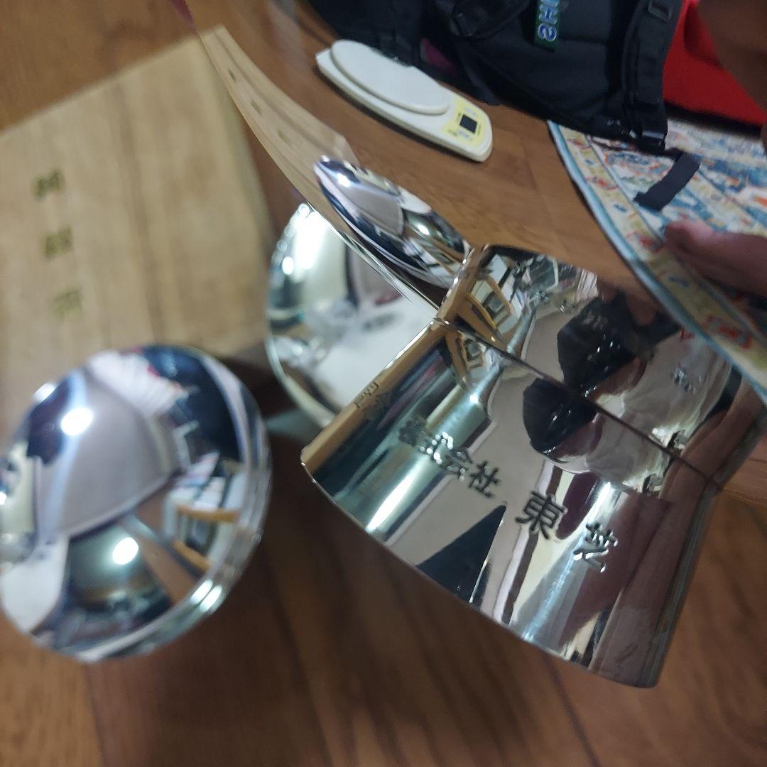 純銀 銀杯 三ッ重 3枚セット 天賞堂 東芝 357g