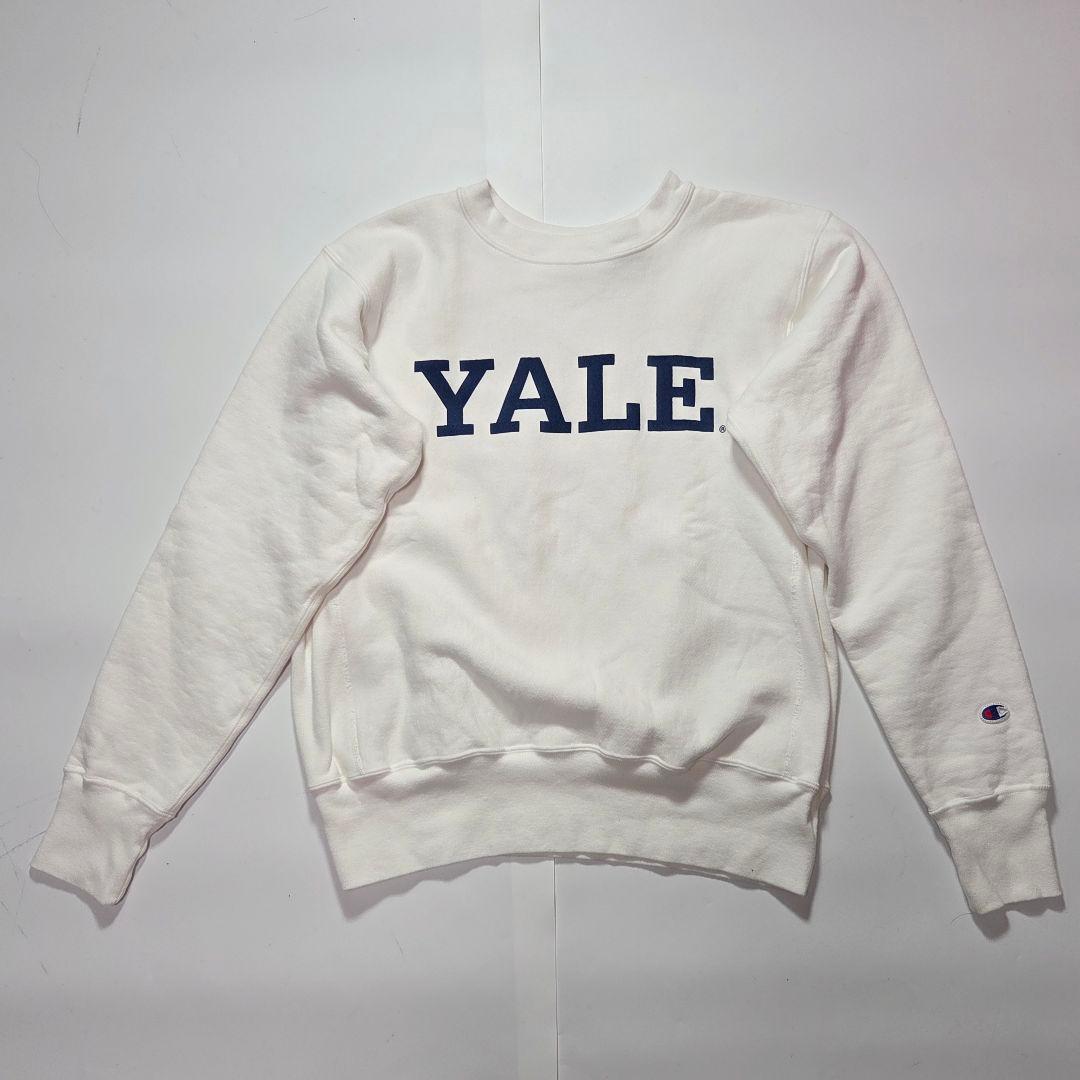 【米国製】チャンピオン リバースウィーブ イェール大学 スウェット L ホワイト