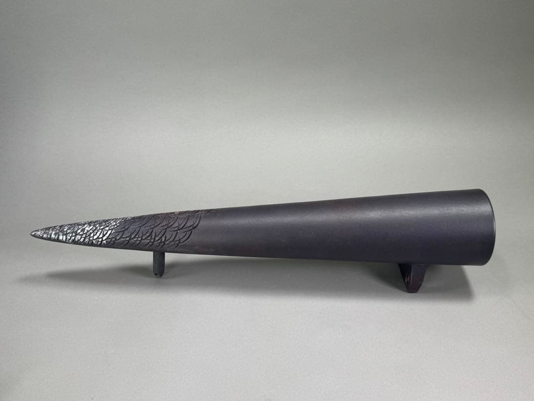 池坊　陶掛花器　いけばな　古流　龍生派　小林正明　陶花器　華道具　高さ61cm