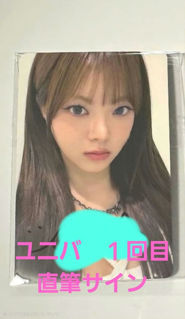 LESSERAFIM ルセラ　SPAGHETTI ユニバ 直筆サイン ウンチェ
