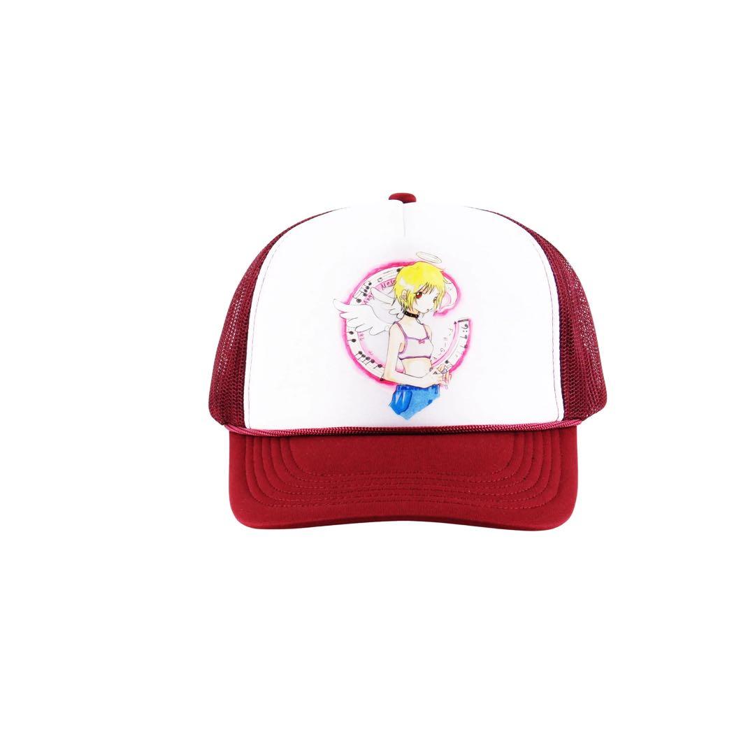 Yumin Ha Maroon Angel Girl Hat cap ユミン ハ