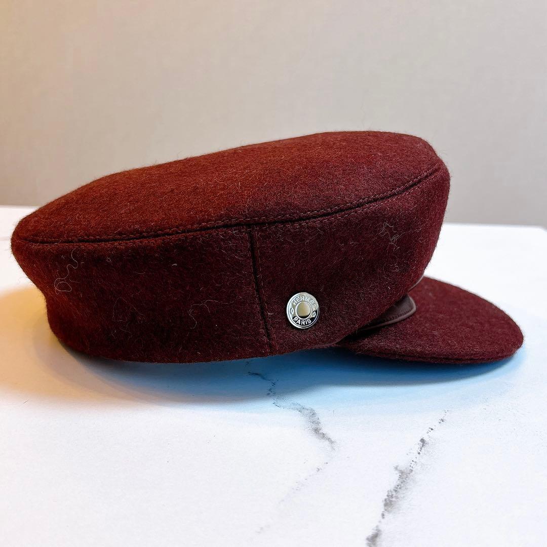 エルメス　キャスケット　セリエ　ボルドー　サイズ57