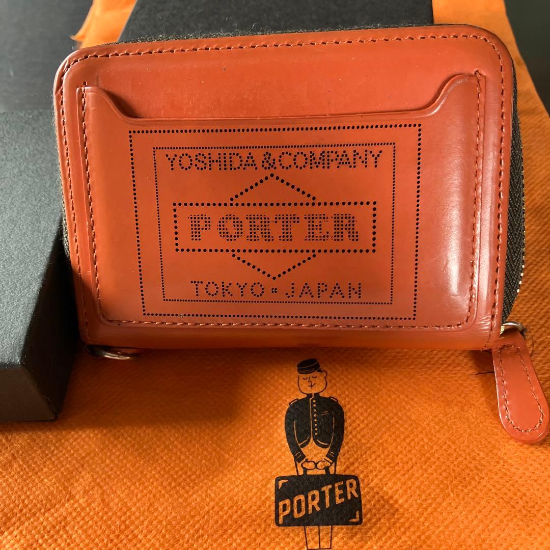 PORTER オレンジレザーキーケース