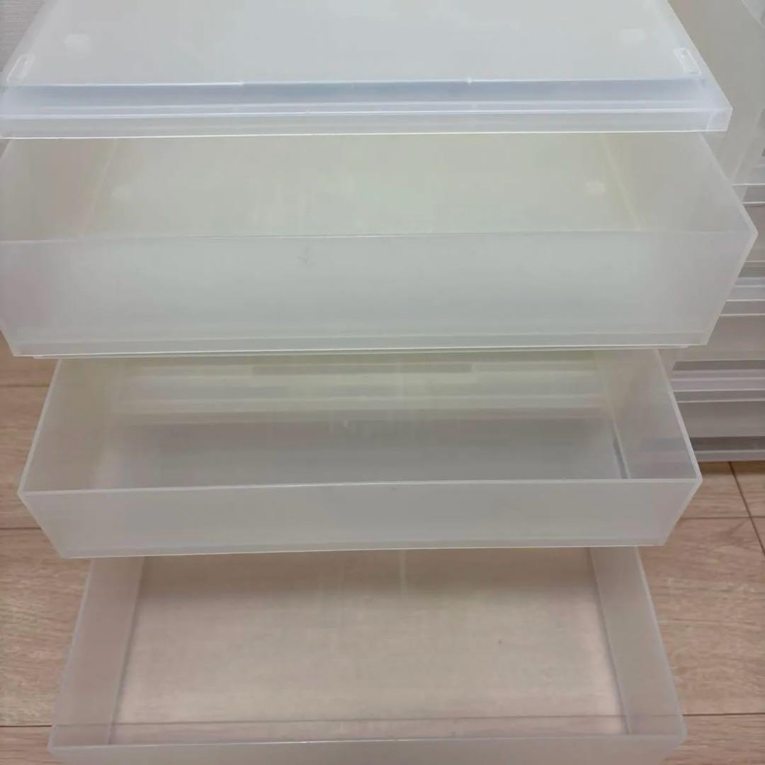 無印良品 ポリプロピレン 小物収納ケース ワイド 小&中 セット