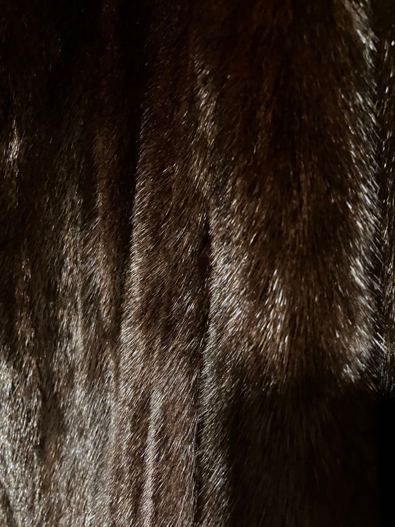 EMBA ブラックミンクファーコート　毛皮コート