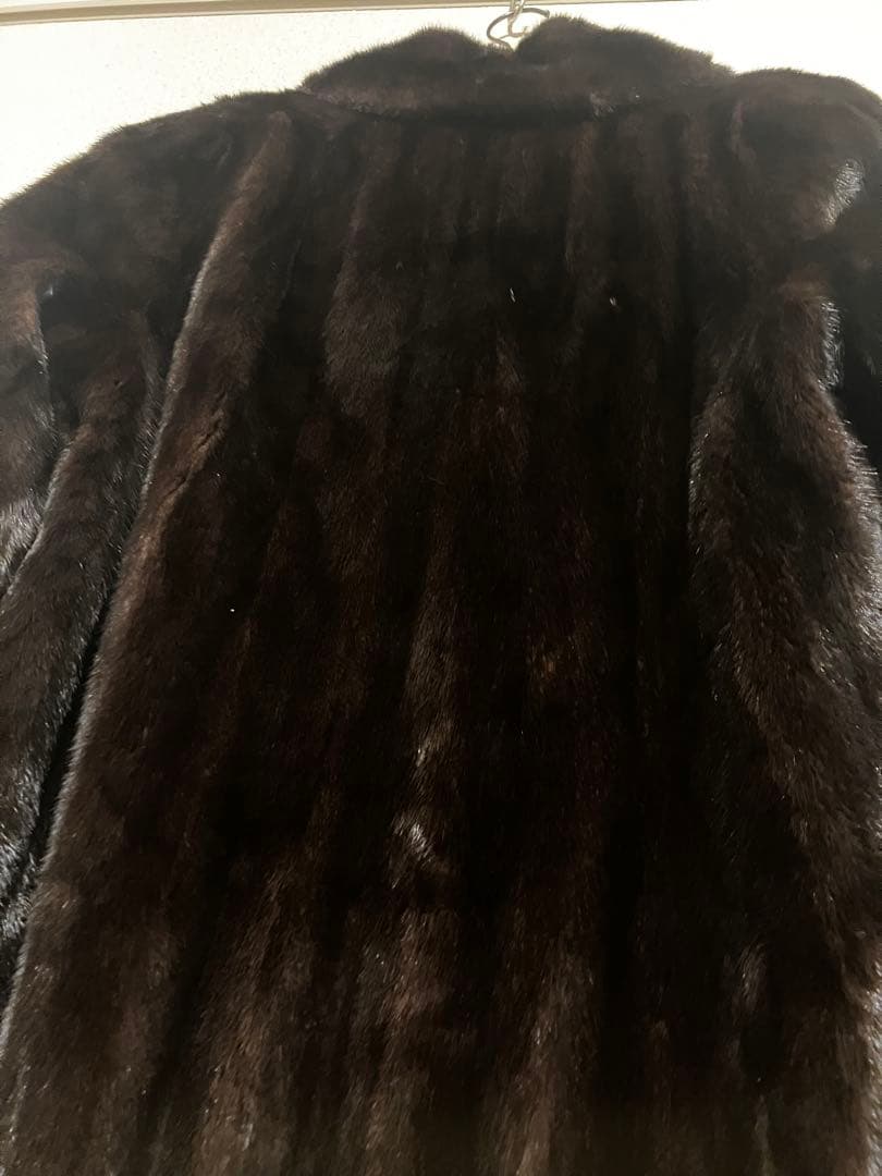 EMBA ブラックミンクファーコート　毛皮コート