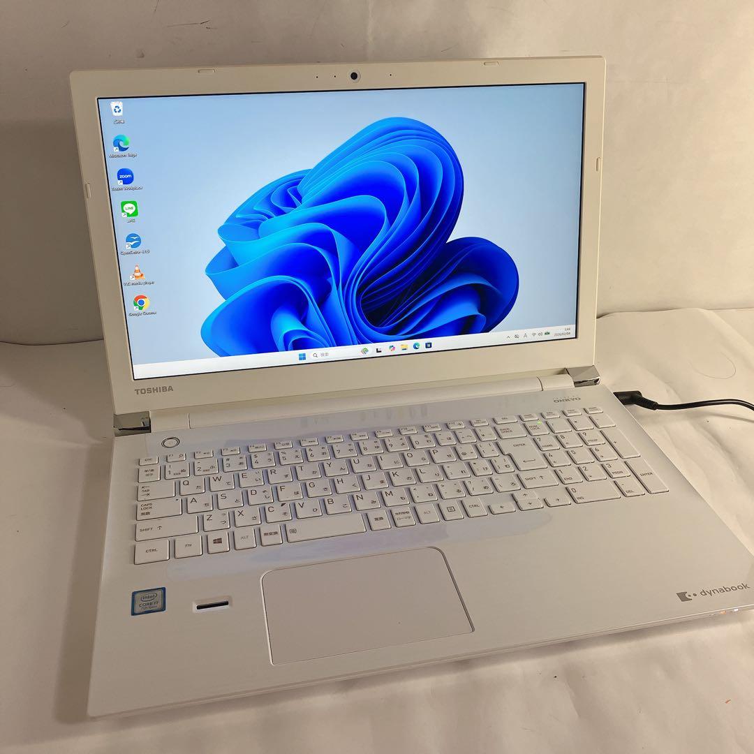 【7世代i7×SSD500GB 】ダイナブックWin11 カメラDVD搭載