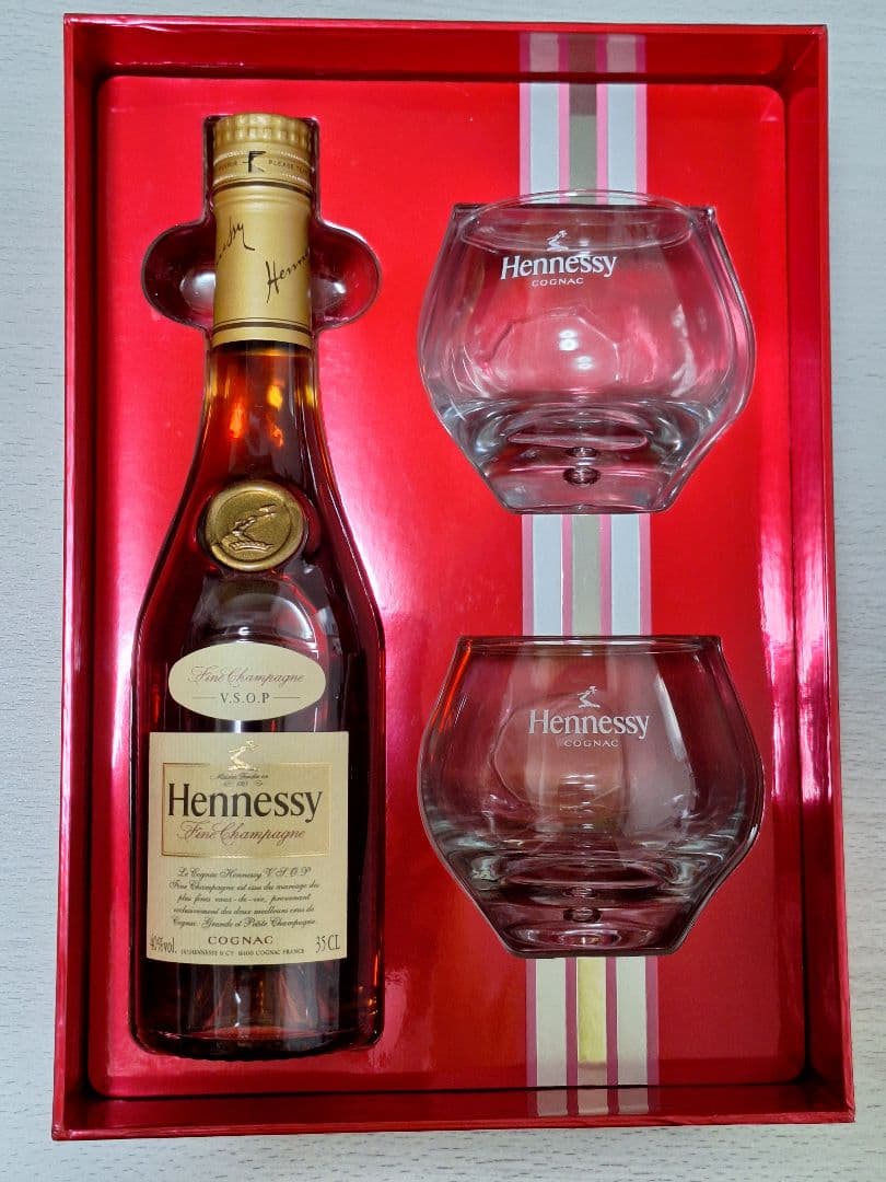 【希少】ヘネシーVSOPグラス2個付 限定特別ペアグラスギフトセット