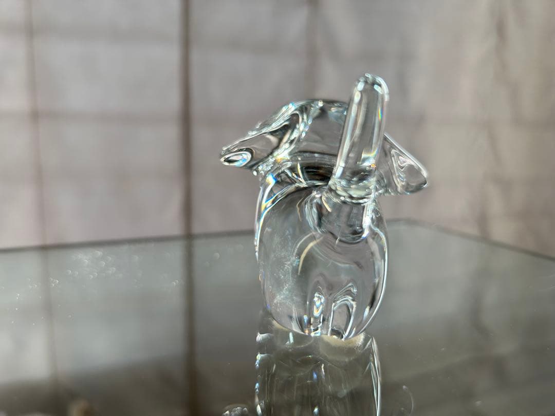 バカラ Baccarat クリスタル ミニマルズ 犬 置物